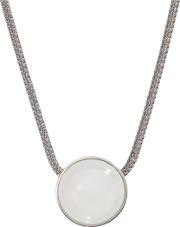 Sea Glass Round Pendant Necklace