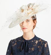Hilary Twisted Disc Veil Occasion Hat