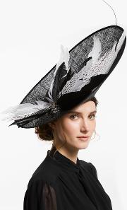 Roslyn Feather Quills Side Up Disc Occasion Hat