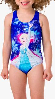 Girls' Disney Frozen Digital Placement Swimsuit