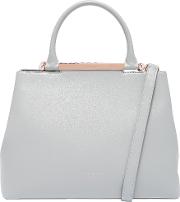 Anabel Pearl Leather Large Tote Bag