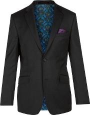 Chunkj Semi Plain Tailored Suit Jacket, Black