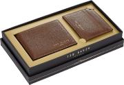 Giftwho Wallet And Card Holder Gift Set, Tan