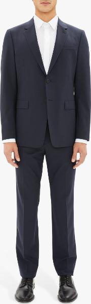 Stretch Wool Tailored Suit Jacket