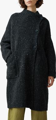Knitted Tweed Coat