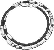 Personalised Double Morse Code Leather Bracelet