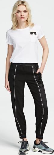 Athleisure Satin Crepe Trousers 