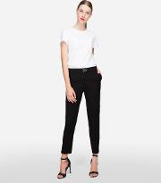 Skinny Trousers With Logo Lock 