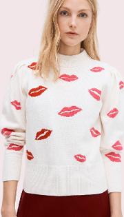 Lips Mockneck Sweater