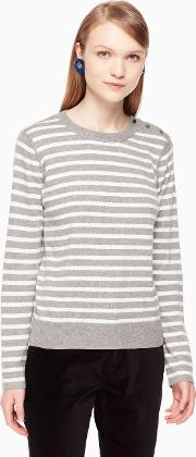 Star Patch Sweater Medium Grey Melangecream 