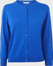 Bibia Blue Silk Cotton Cardigan 