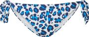 Cory Blue Animal Print Bikini Bottom 