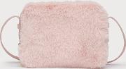 Mariel Pink Faux Fur Shoulder Bag 