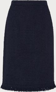 Myia Navy Tweed Skirt 