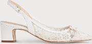 Parris Ivory Lace Nappa Open Courts 