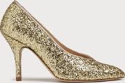 Robyn Gold Glitter Closed Courts 