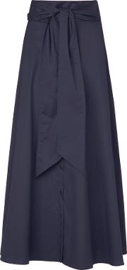 darly navy cotton skirt