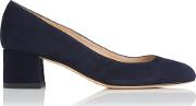 maisy navy suede closed courts