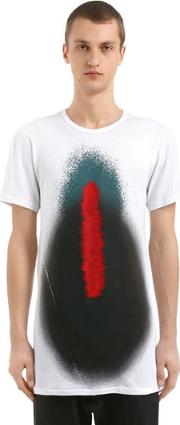 Distortion Perforated Jersey T Shirt 