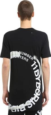 Wheel Printed Cotton Jersey T Shirt 