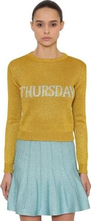Thursday Lurex Knit Sweater 