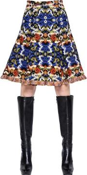 Wool Jacquard Skirt 