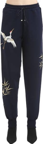 Embroidered Jersey Sweatpants 