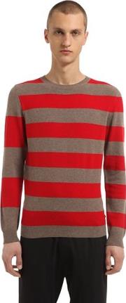 Striped Cashmere & Wool Blend Sweater 