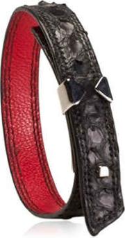 Le Lyen Python Leather Bracelet 