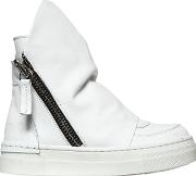 Leather High Top Sneakers 