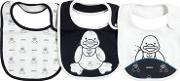 Set Of 3 Doubled Cotton Jersey Bibs 