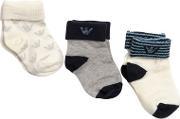 Set Of 3 Knitted Cotton Socks 
