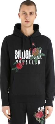 Hooded Floral Embroidered Sweatshirt 
