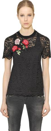 Embroidered Cotton Lace Top 