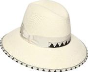 Claudette Navajo Medium Brim Straw Hat 