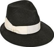 Straw Hat With Grosgrain Hatband 