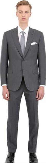 Tropical Stretch Wool Slim Fit Suit 