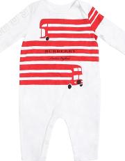 Bus Printed Cotton Jersey Romper 