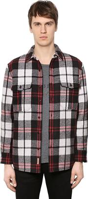 Padded Check Wool Flannel Shirt 