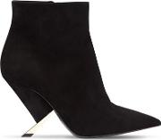 90mm X Blade Suede Ankle Boots 