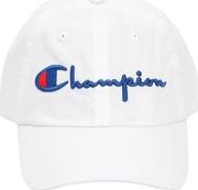 Logo Woven Cotton Baseball Hat 