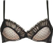 Tombeuse Swiss Dot Tulle Underwire Bra 