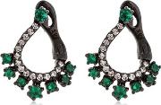 Diamond & Emerald Earrings 