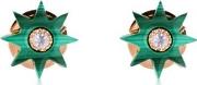 Stars Diamond & Malachite Earrings 