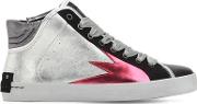 20mm Faith Leather High Top Sneakers 