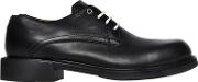 Smooth Leather Derby Lace Up Shoes 