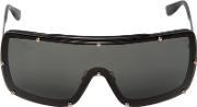 Raygun Matte Black Mask Sunglasses 
