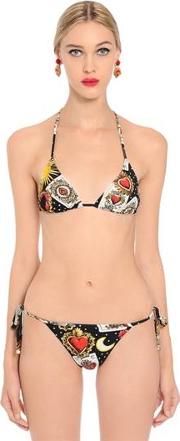 Sacred Heart Printed Bikini Top 
