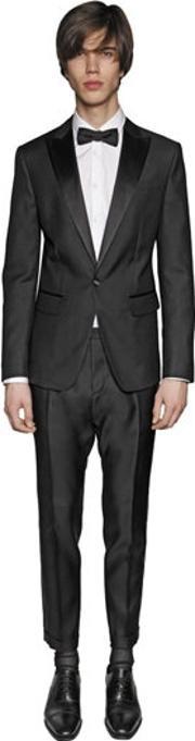 London Wool & Silk Gabardine Tuxedo 