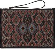 Ethnic Printed Leather Pouch 